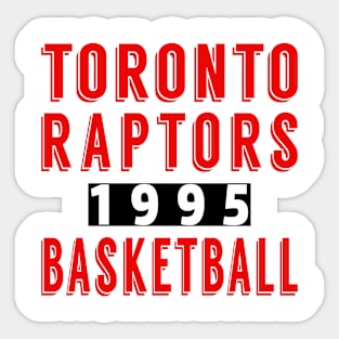 Toronto Raptors Basketball 1995 Classic Sticker